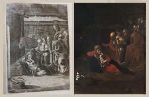 Adorazione dei Pastori di Caravaggio conservata al museo di Messina