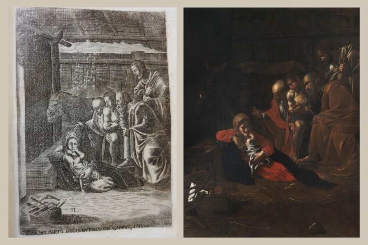 Adorazione dei Pastori di Caravaggio conservata al museo di Messina